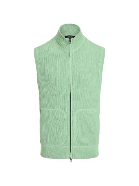 mock-neck full-zip gilet by RLX RALPH LAUREN