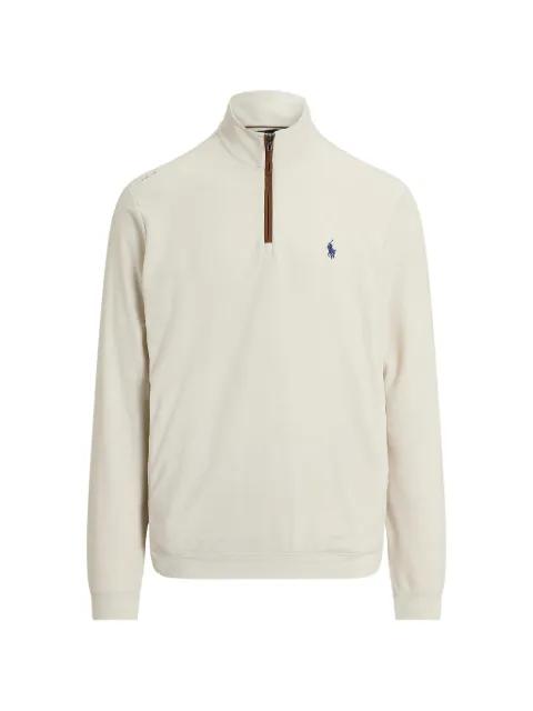 zipped mock-neck sweater by RLX RALPH LAUREN