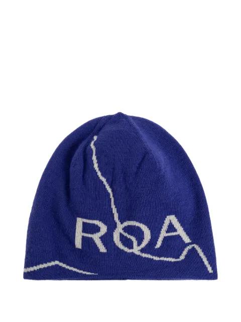 logo graphic beanies by ROA