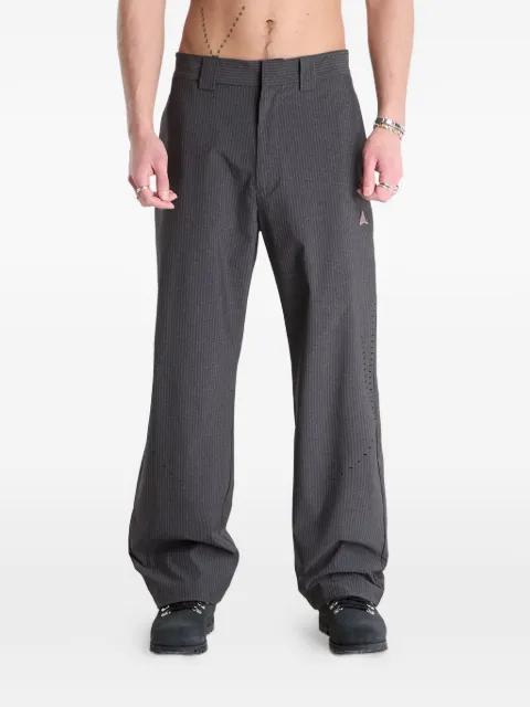 pinstripe logo trousers by ROA