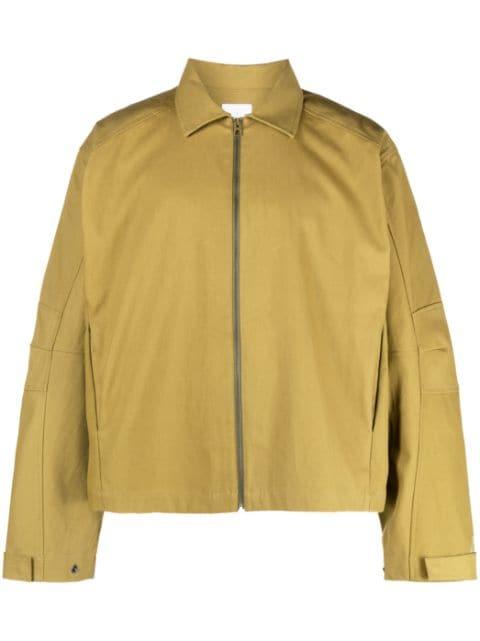 zip-front shirt jacket by ROA