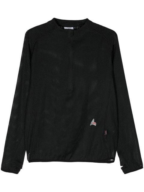 zip-up mesh sweatshirt by ROA