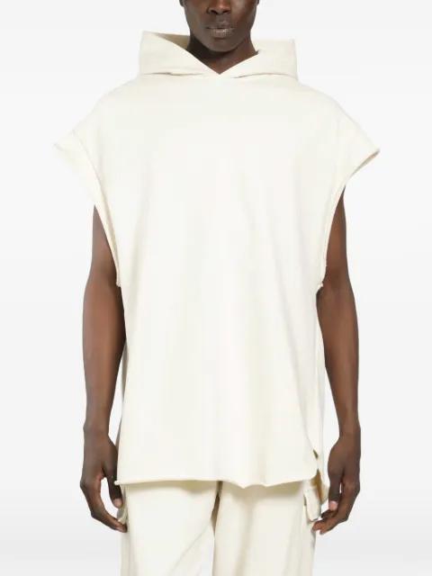 sleeveless jersey hoodie by ROADLESS