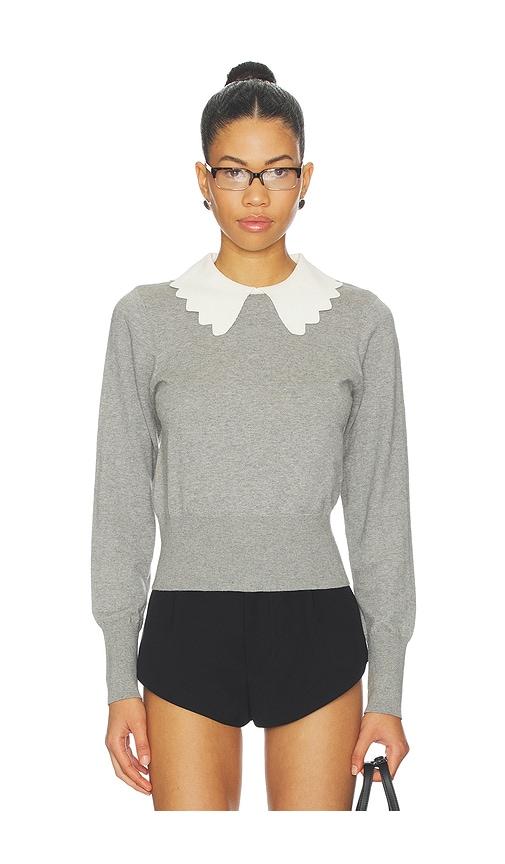 ROAME. Gracie Knit Top in Grey by ROAME.