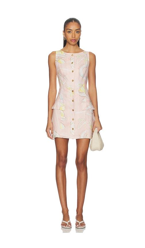 ROAME. Ophelia Mini Dress in Pink by ROAME.