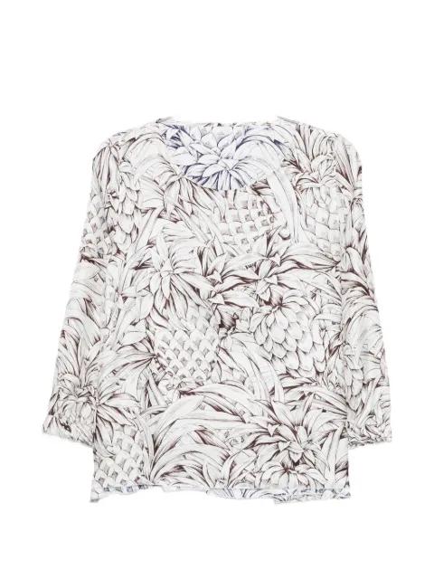pineapple-print blouse by ROBERT FRIEDMAN
