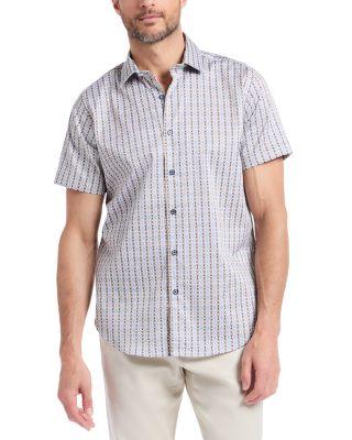 Abbotswell Printed Short Sleeve Woven Shirt by ROBERT GRAHAM