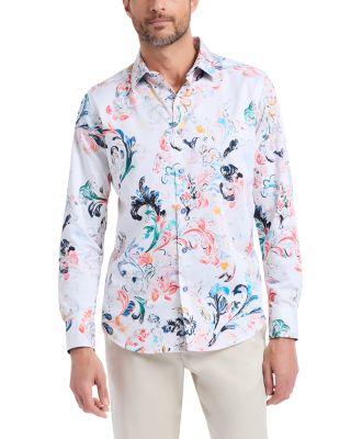 Aldersgate Printed Long Sleeve Woven Shirt by ROBERT GRAHAM