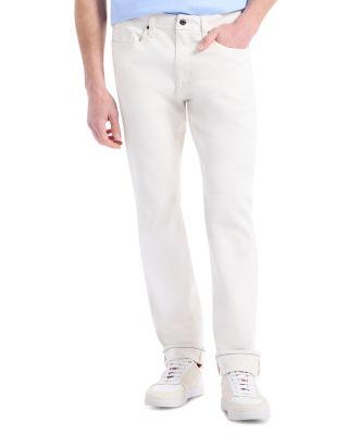 Cadiz Straight Leg Jeans in White by ROBERT GRAHAM