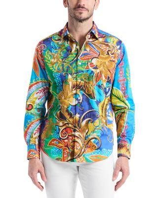 Classic Fit Paisley Woven Shirt by ROBERT GRAHAM