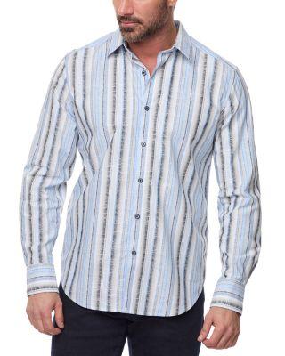 Drakeswood Striped Button Down Shirt by ROBERT GRAHAM