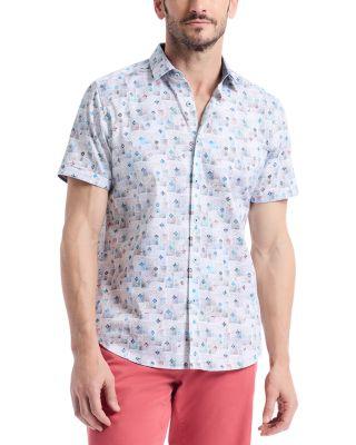Embarcadero Abstract Pattern Shirt by ROBERT GRAHAM