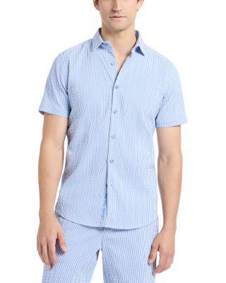 Fornillo Seersucker Woven Shirt by ROBERT GRAHAM