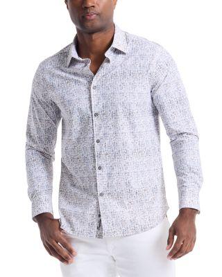 Hammersmith Abstract Pattern Knit Shirt by ROBERT GRAHAM