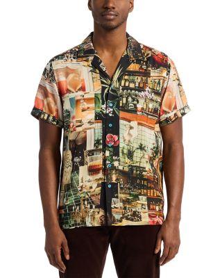 Harry's Place Button Down Camp Shirt by ROBERT GRAHAM