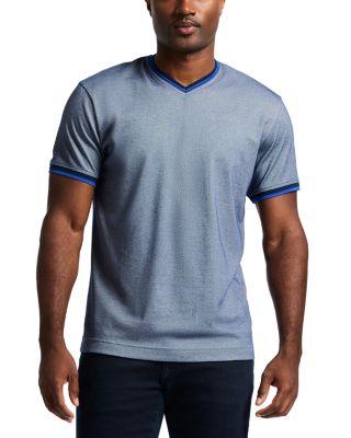 Holton Textured V Neck Tee by ROBERT GRAHAM