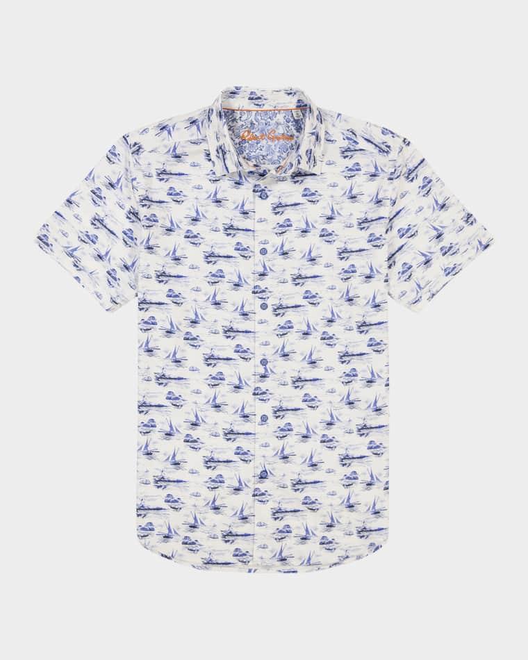 Men's Alboran Short-Sleeve Shirt by ROBERT GRAHAM
