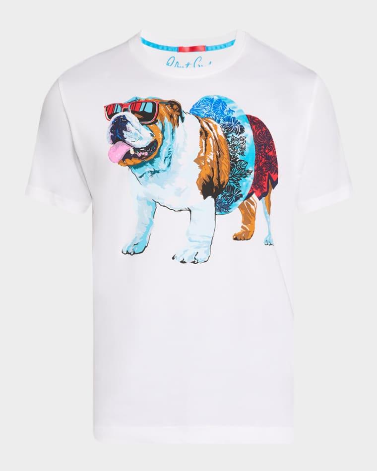 Men's Pool Day Graham Cotton T-Shirt by ROBERT GRAHAM