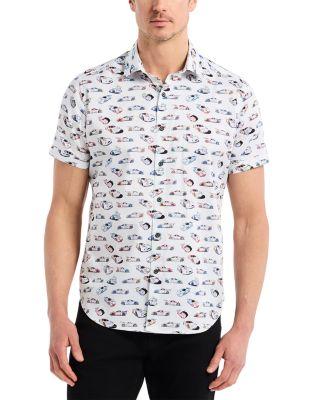 Neon Wheels Button Down Shirt by ROBERT GRAHAM