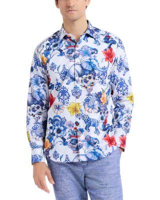 Piccadilly Floral Woven Shirt by ROBERT GRAHAM