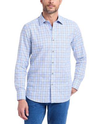 Portsoken Plaid Long Sleeve Woven Shirt by ROBERT GRAHAM