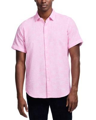Reid Textured Short Sleeve Woven Shirt by ROBERT GRAHAM