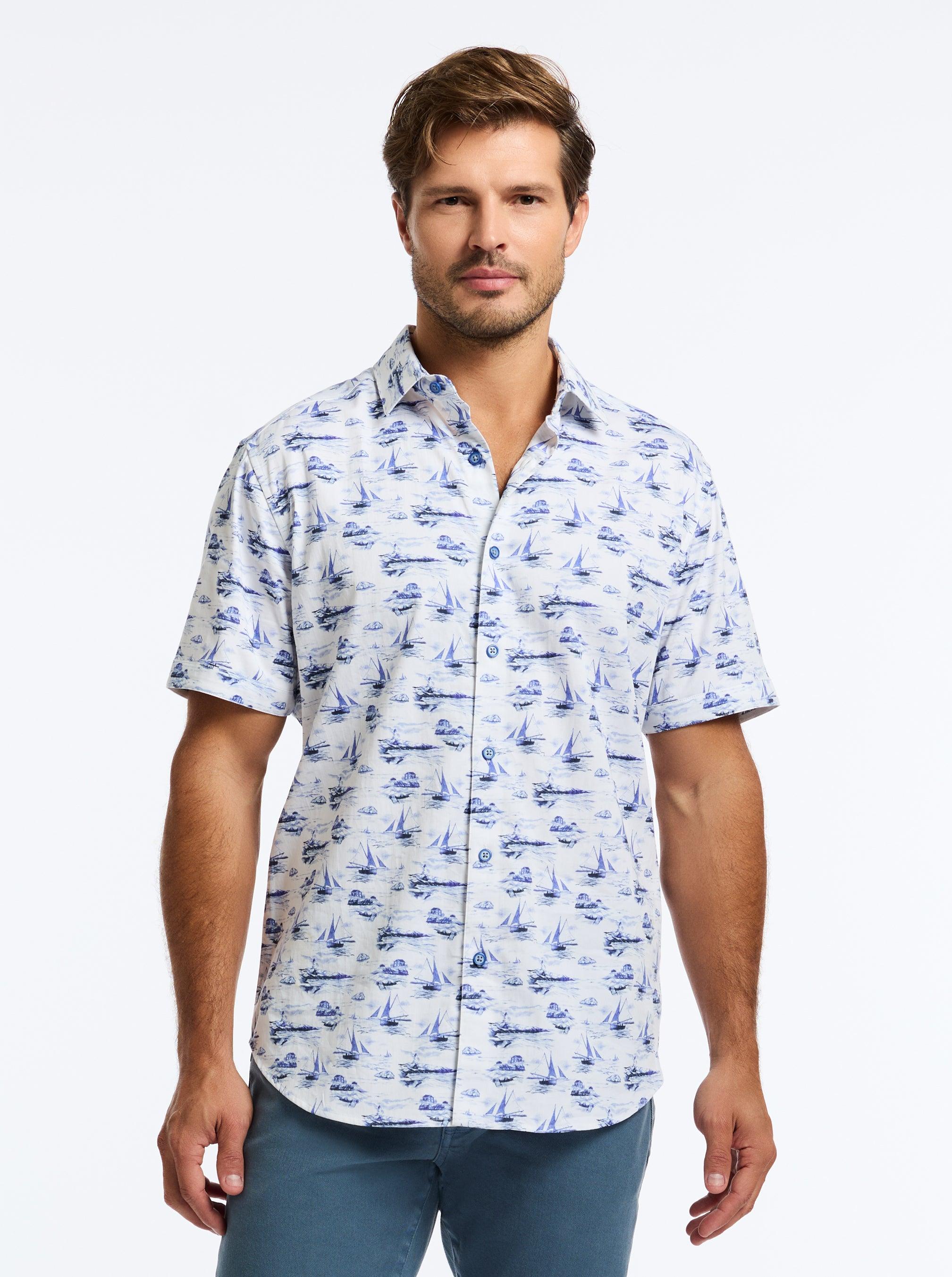Robert Graham Alboran Short Sleeve Button Down Shirt by undefined Robert Graham Alboran Short Sleeve Button Down Shirt by undefined