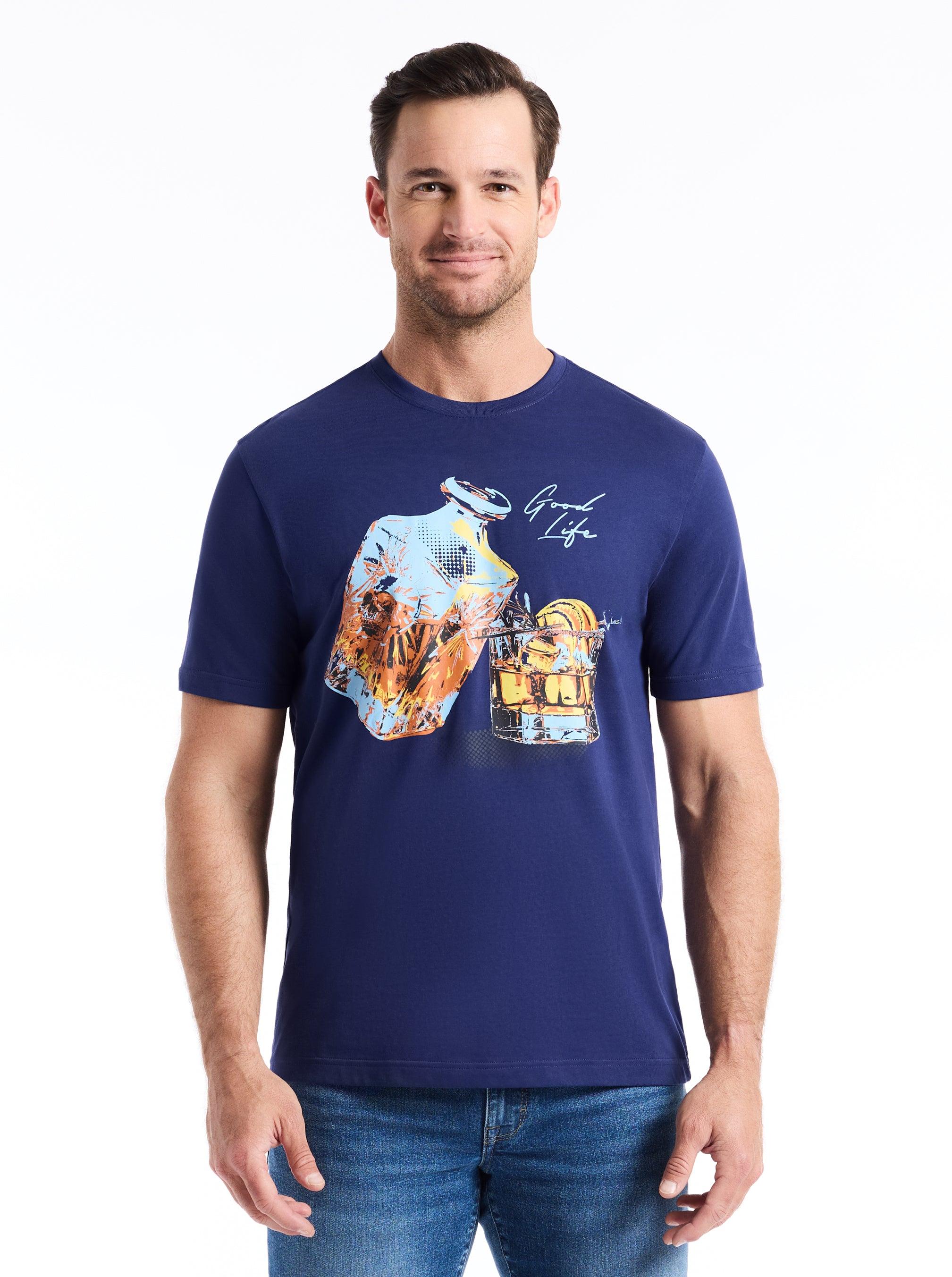 Robert Graham Barrel Agedhortleeve T-shirt by ROBERT GRAHAM