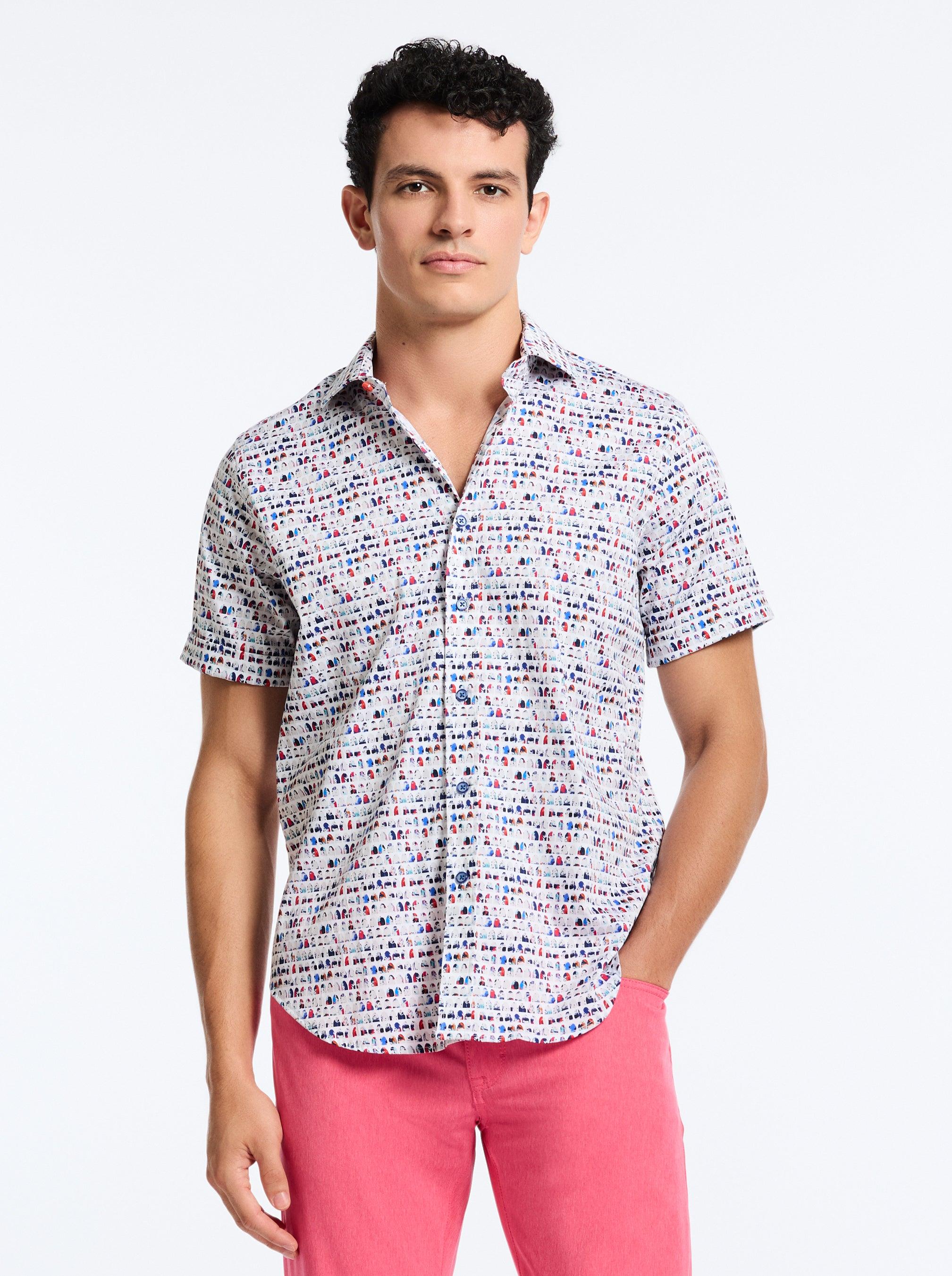 Robert Graham Board Bash Short Sleeve Button Down Shirt by ROBERT GRAHAM