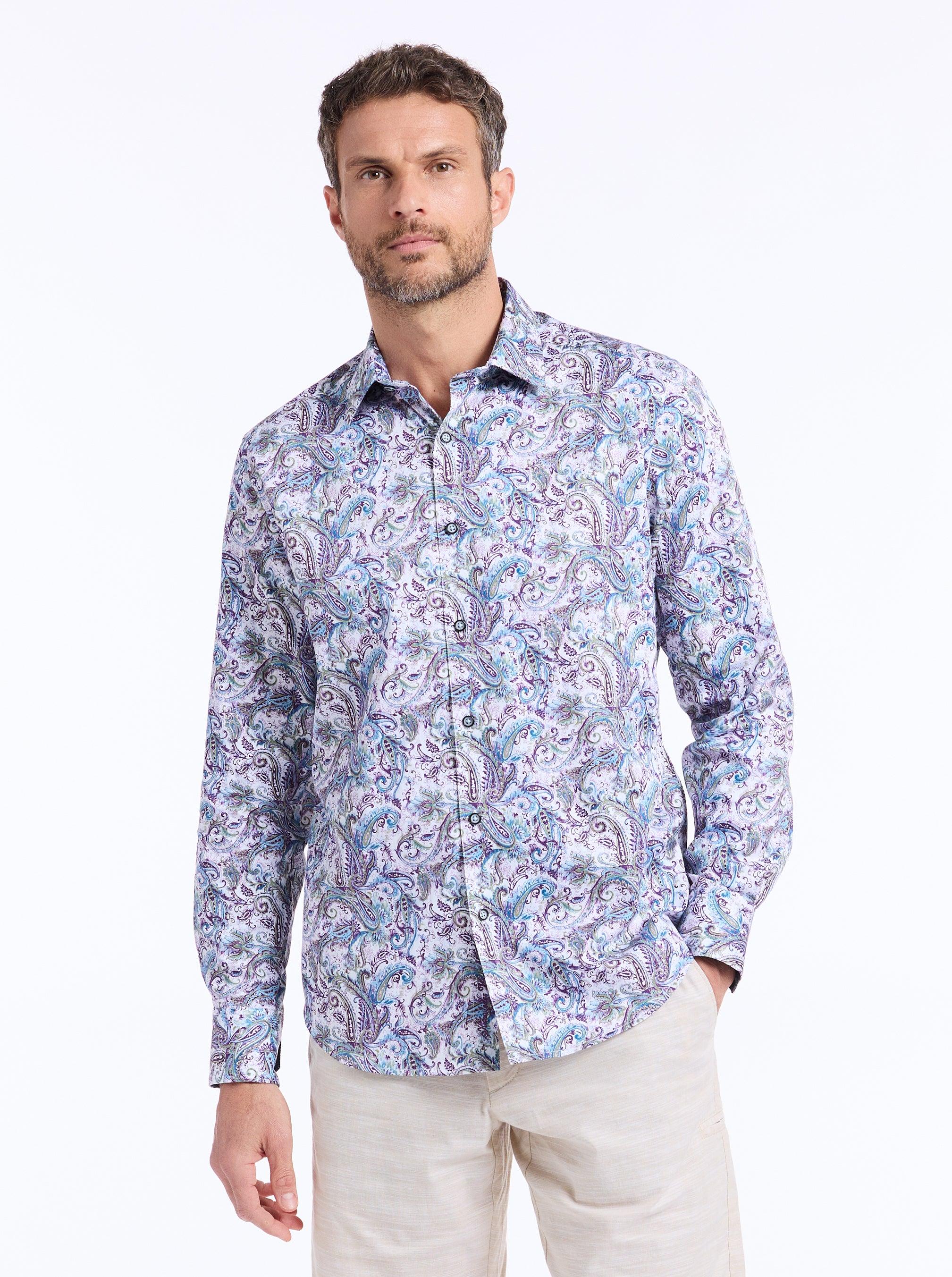 Robert Graham Buckingham Long Sleeve Button Down Shirt Tall by ROBERT GRAHAM