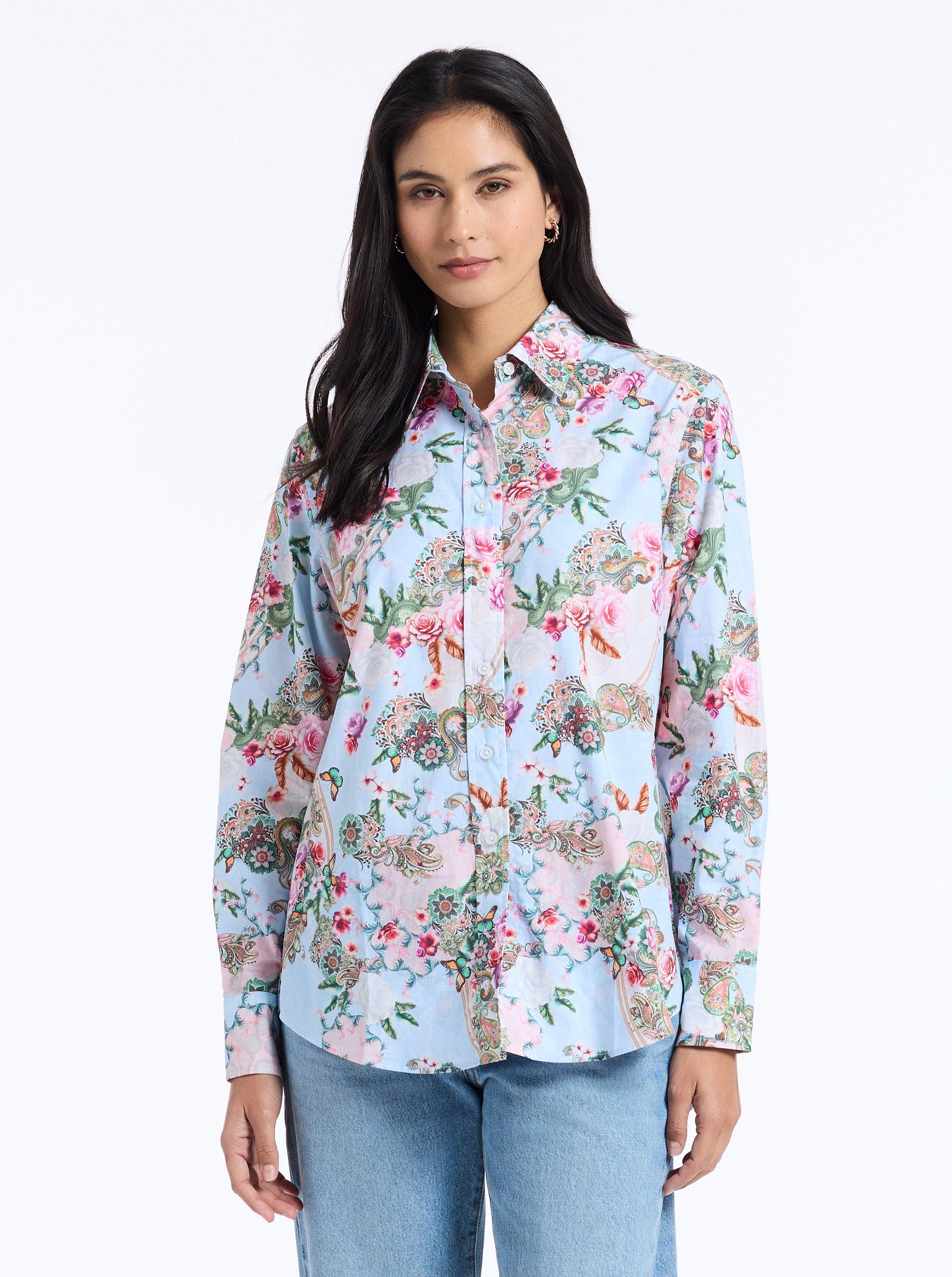 Robert Graham Carrie Longleevehirt by ROBERT GRAHAM