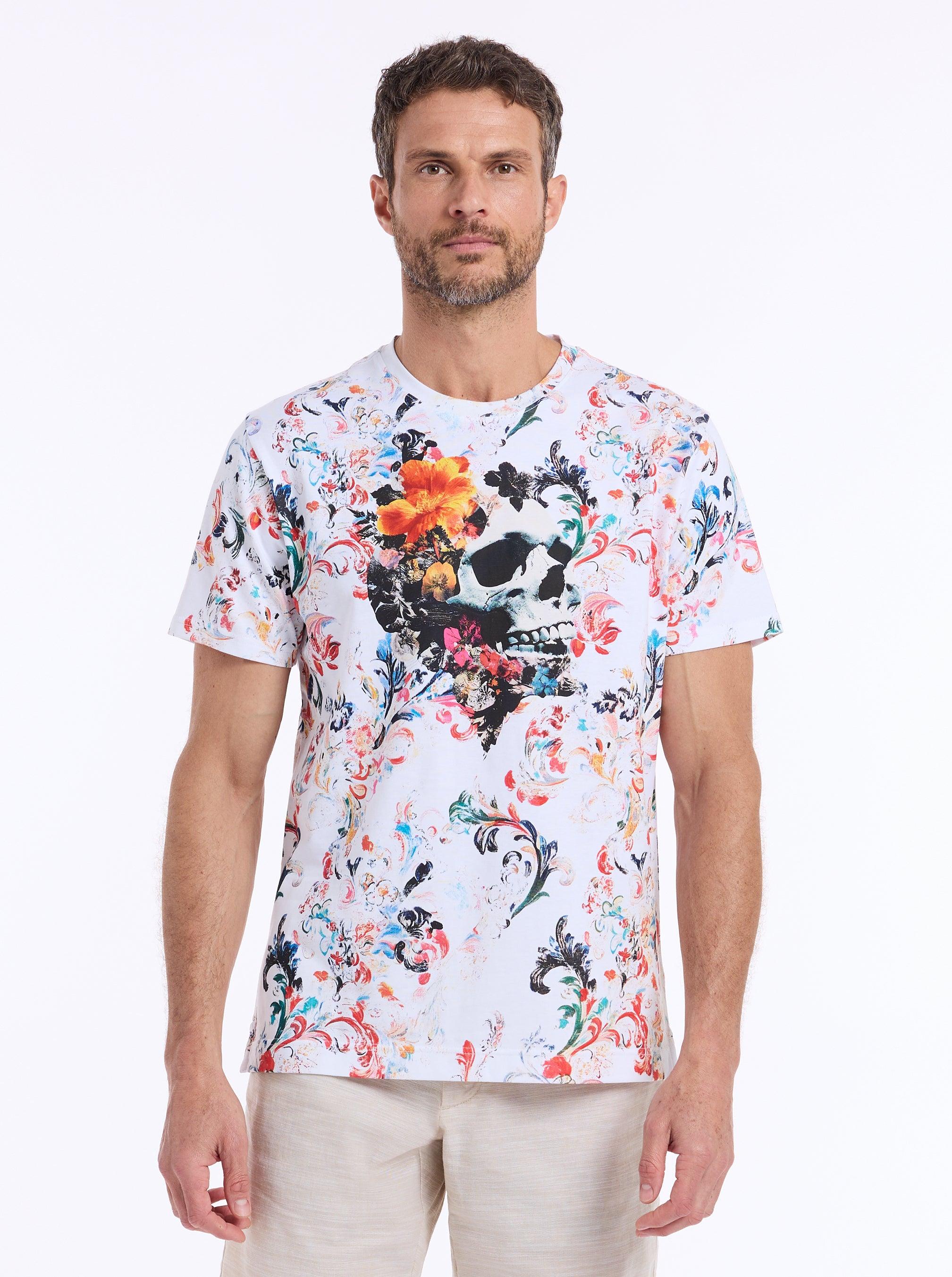 Robert Graham Deadly Blossom Short Sleeve T-shirt by ROBERT GRAHAM