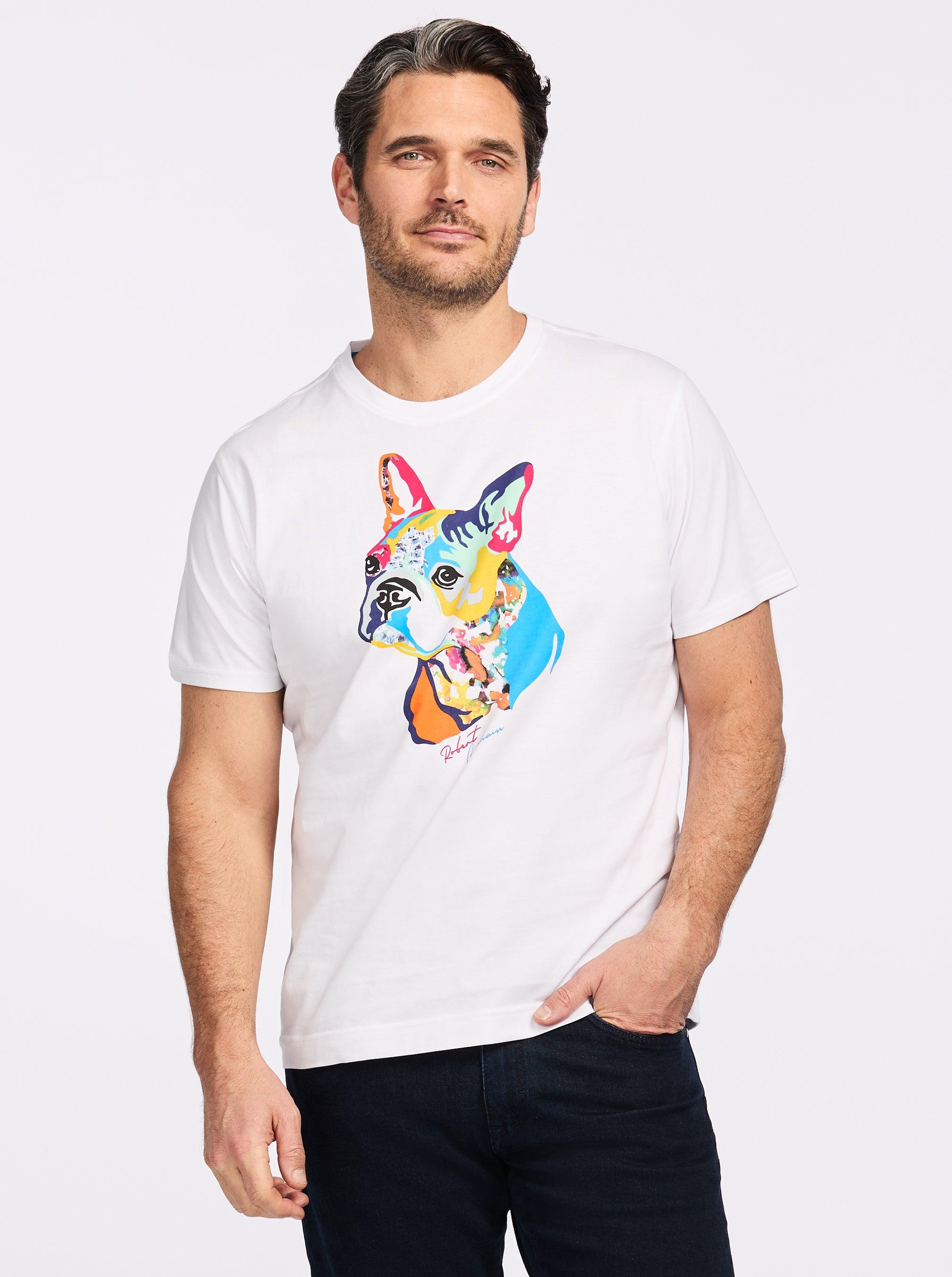 Robert Graham Dog Days Short Sleeve T-shirt by ROBERT GRAHAM