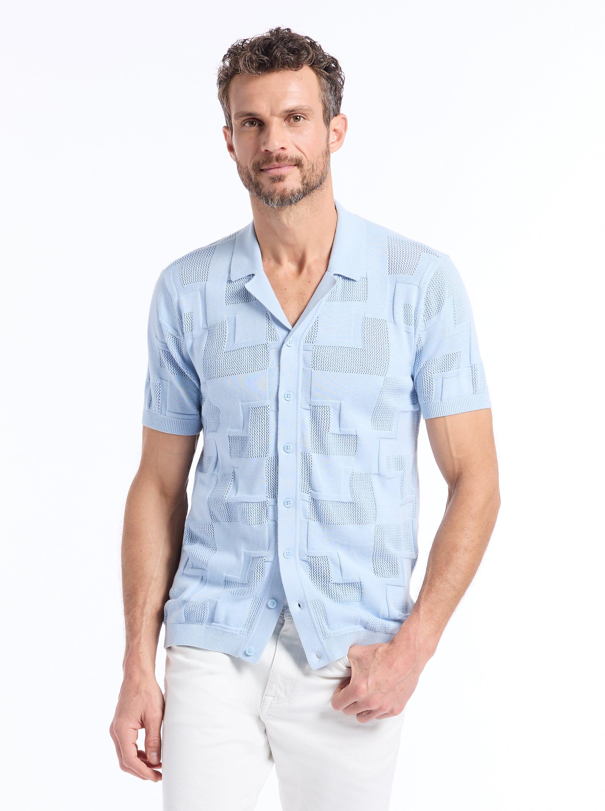 Robert Graham Drayford Short Sleeve Sweater by ROBERT GRAHAM