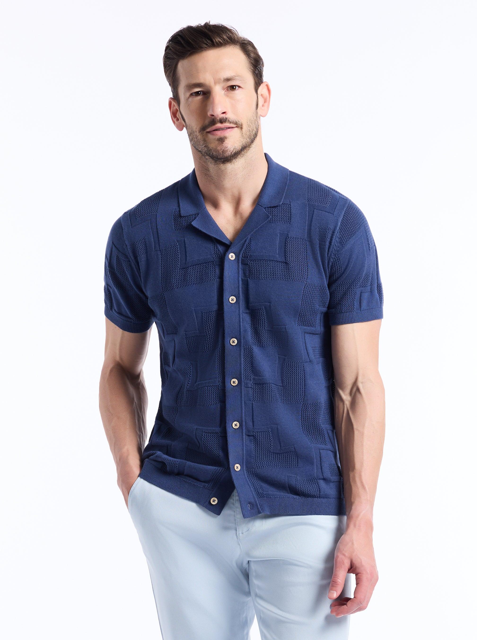 Robert Graham Drayford Short Sleeve Sweater by ROBERT GRAHAM
