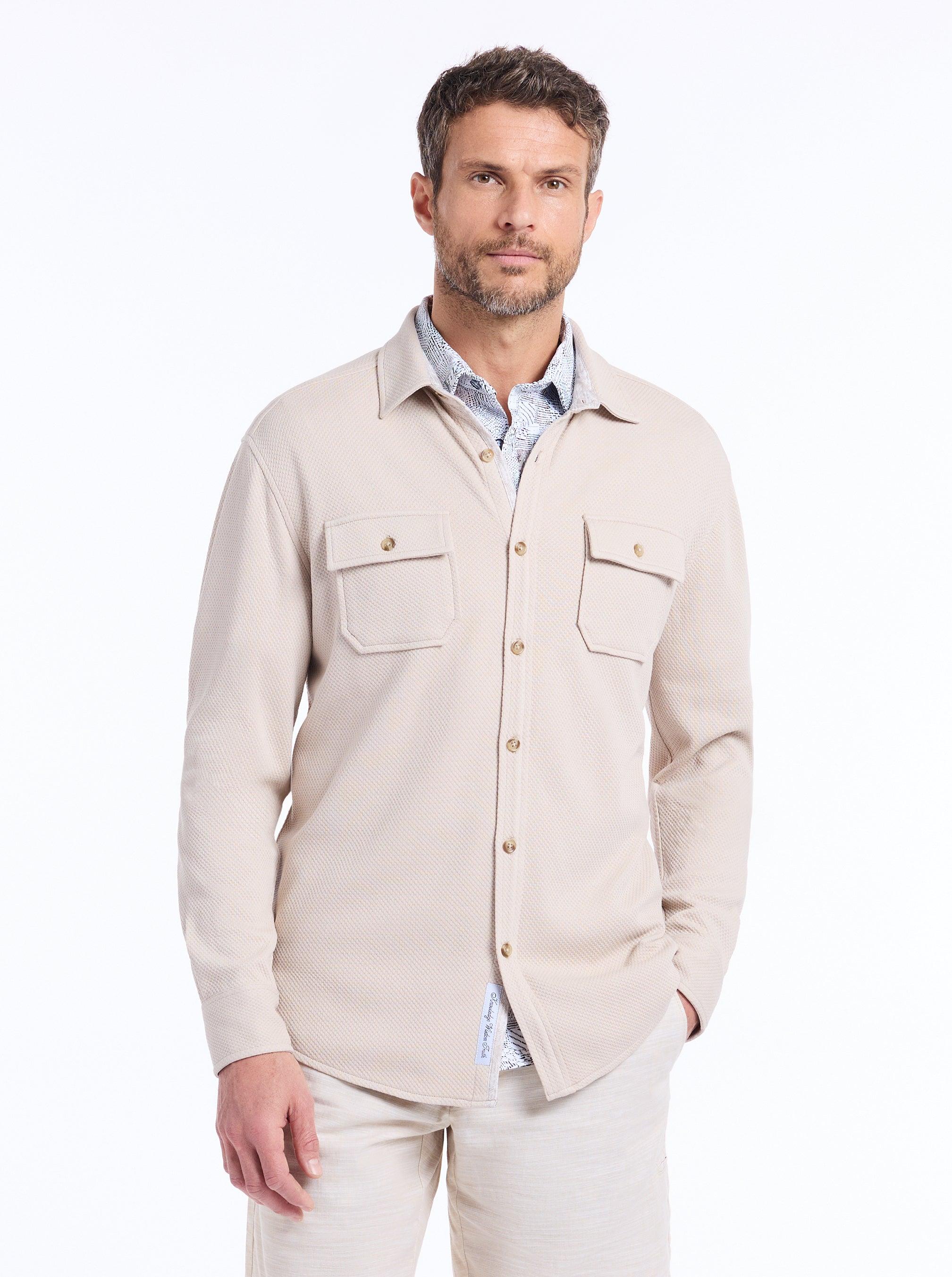 Robert Graham Eastling Knit Shirt Jacket by ROBERT GRAHAM