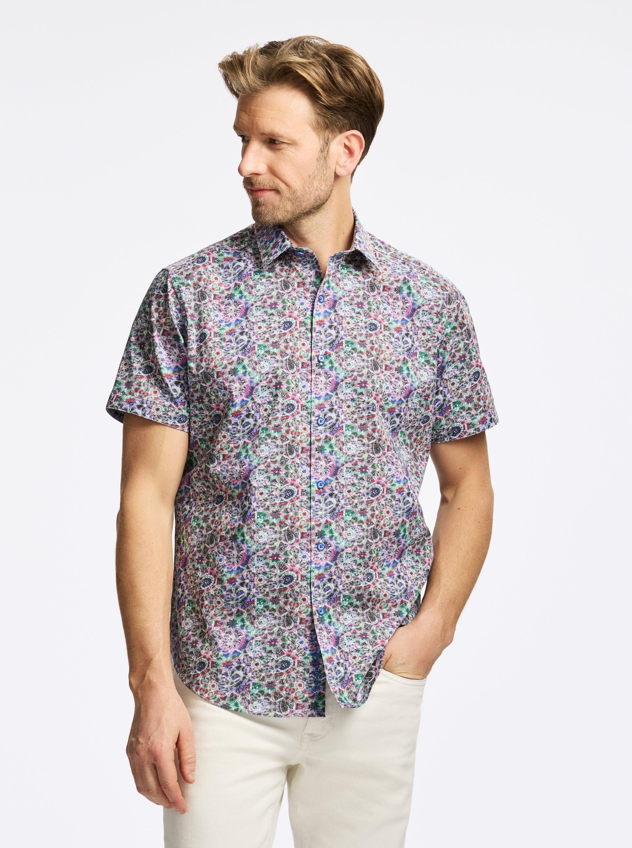 Robert Graham Elmore Short Sleeve Button Down Shirt by ROBERT GRAHAM