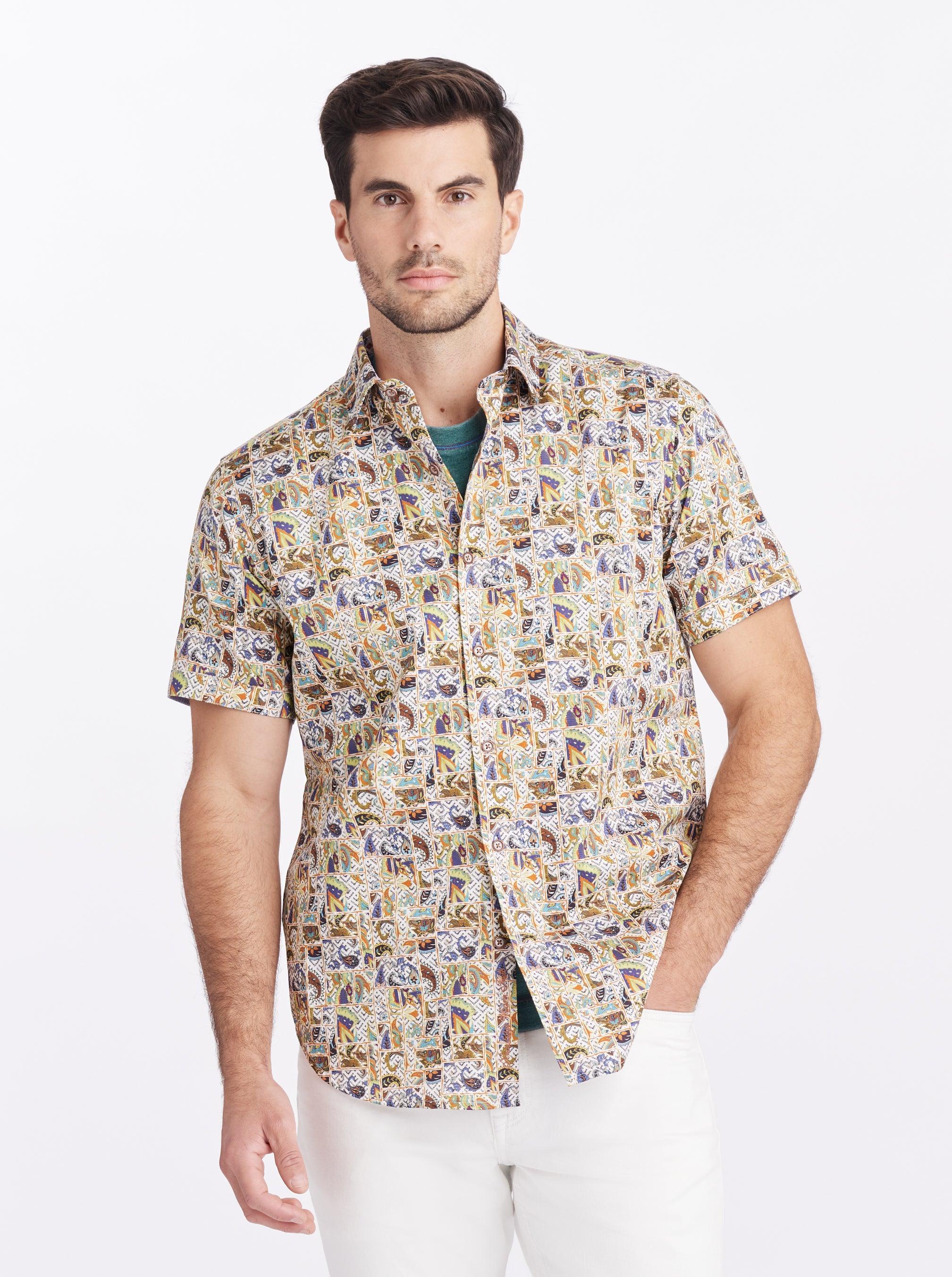 Robert Graham Fredley Short Sleeve Button Down Shirt by ROBERT GRAHAM