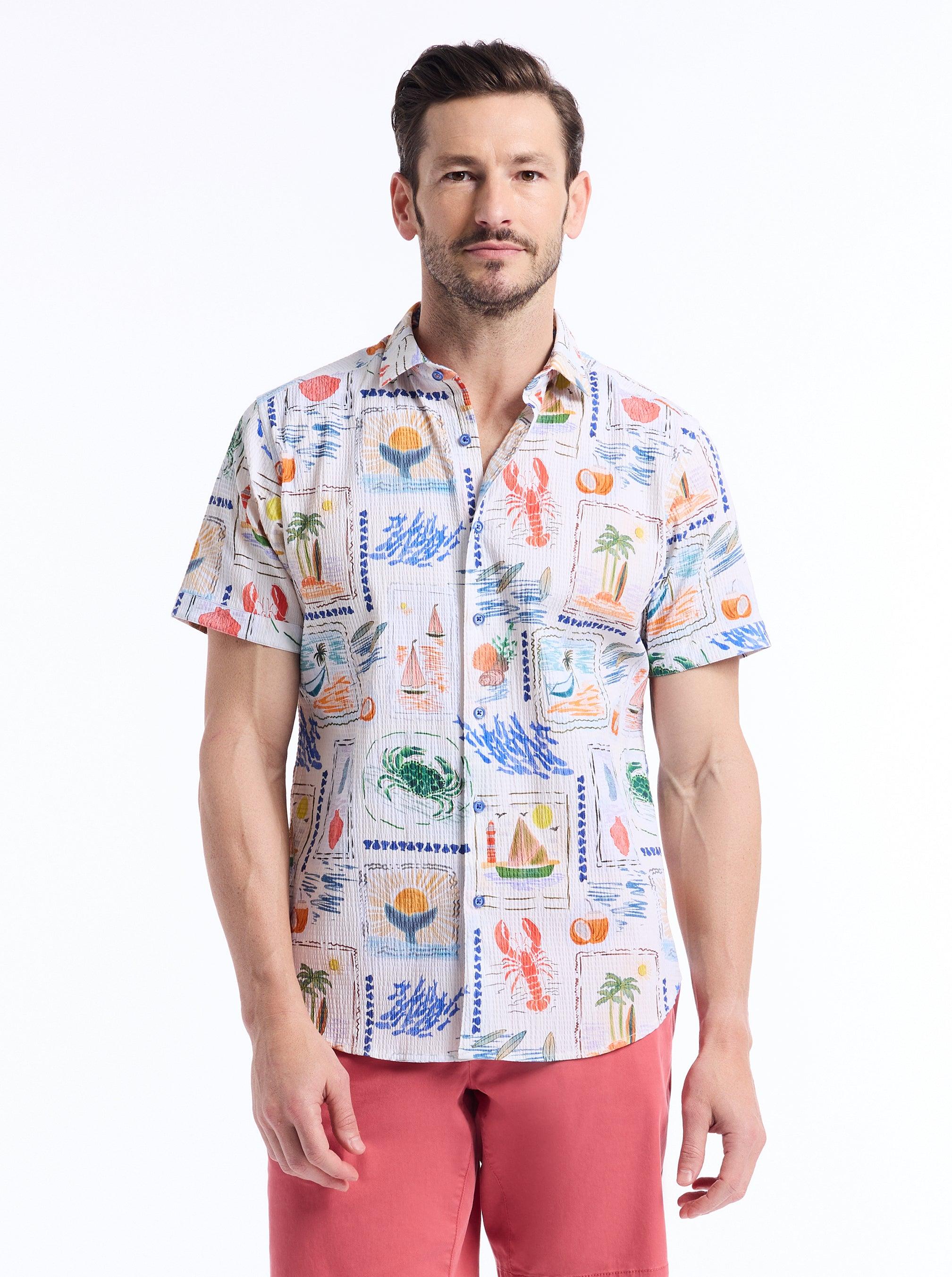 Robert Graham Isla Vista Short Sleeve Button Down Shirt by ROBERT GRAHAM