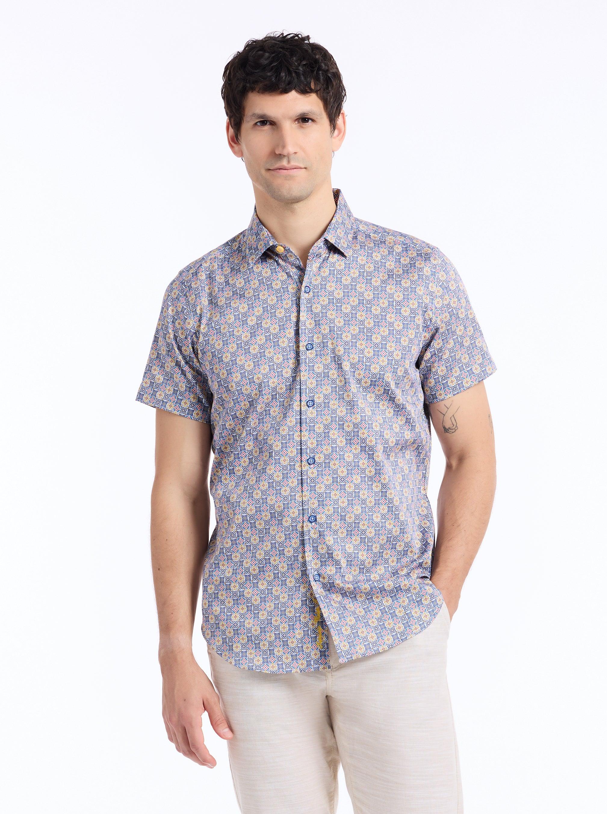 Robert Graham Kinloch Short Sleeve Button Down Shirt by ROBERT GRAHAM