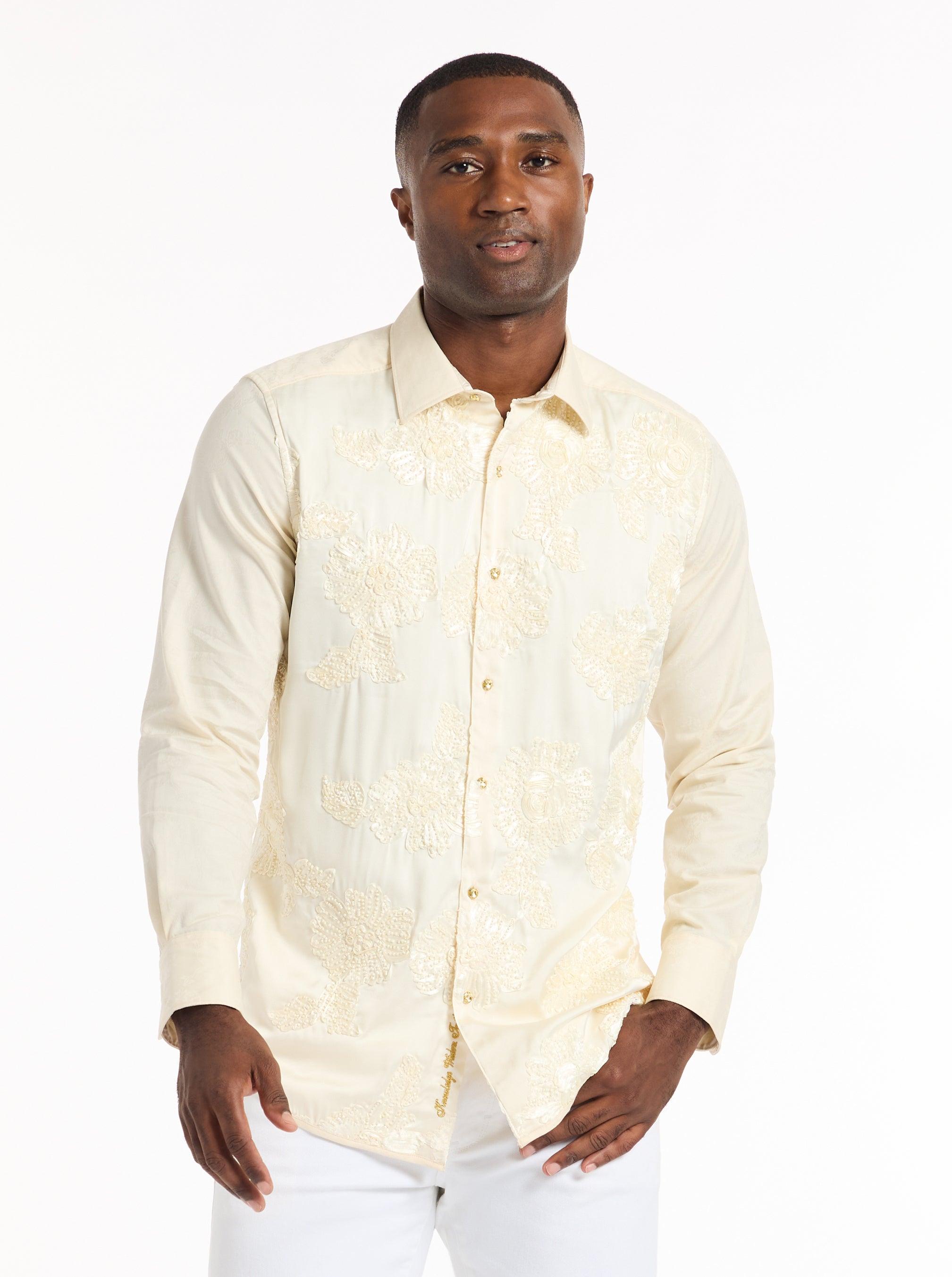 Robert Graham Limited Edition Champagne Dream Long Sleeve Button Down Shirt by ROBERT GRAHAM