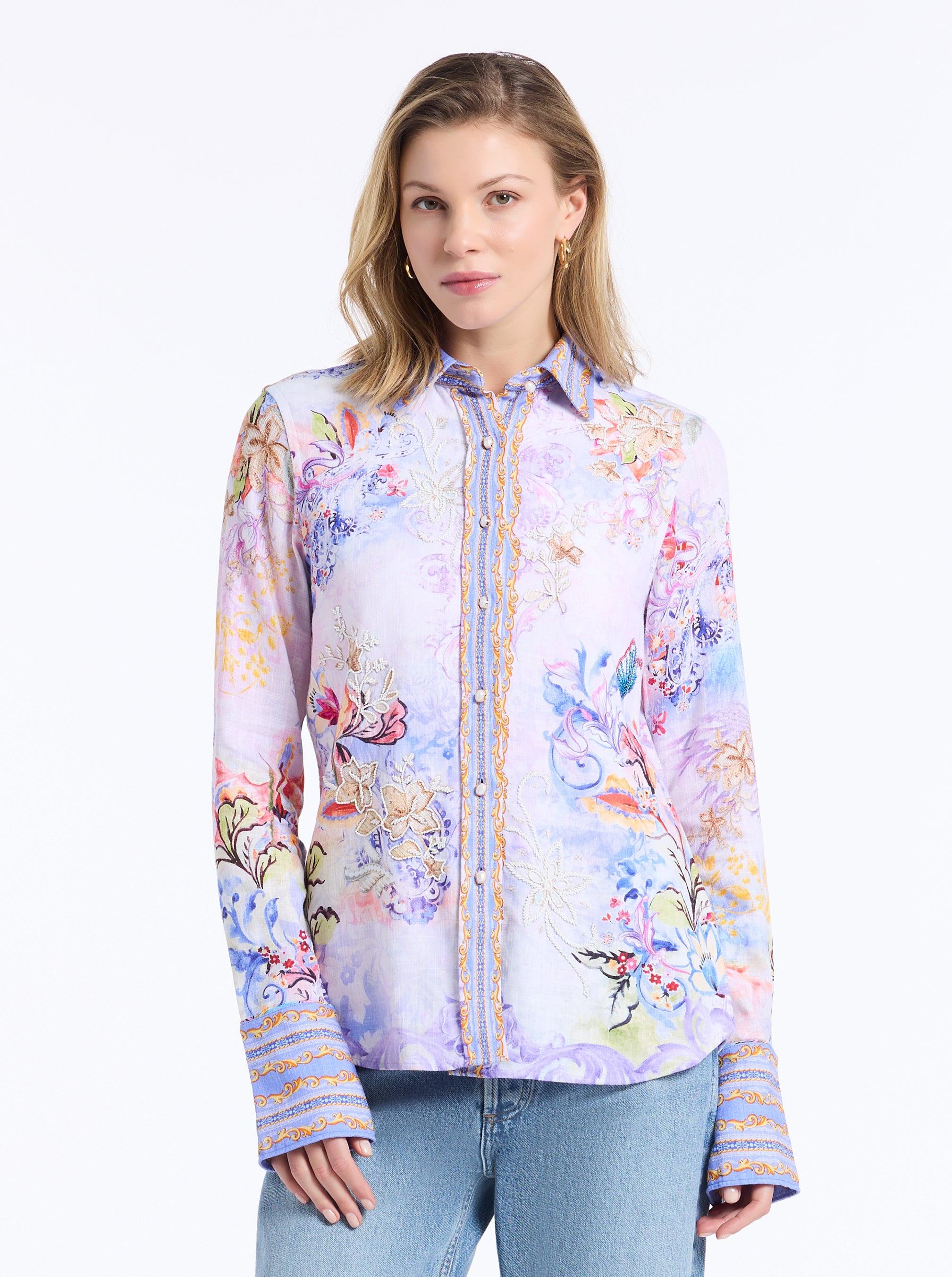 Robert Graham Limited Edition Dancing Wings Long Sleeve Shirt by ROBERT GRAHAM