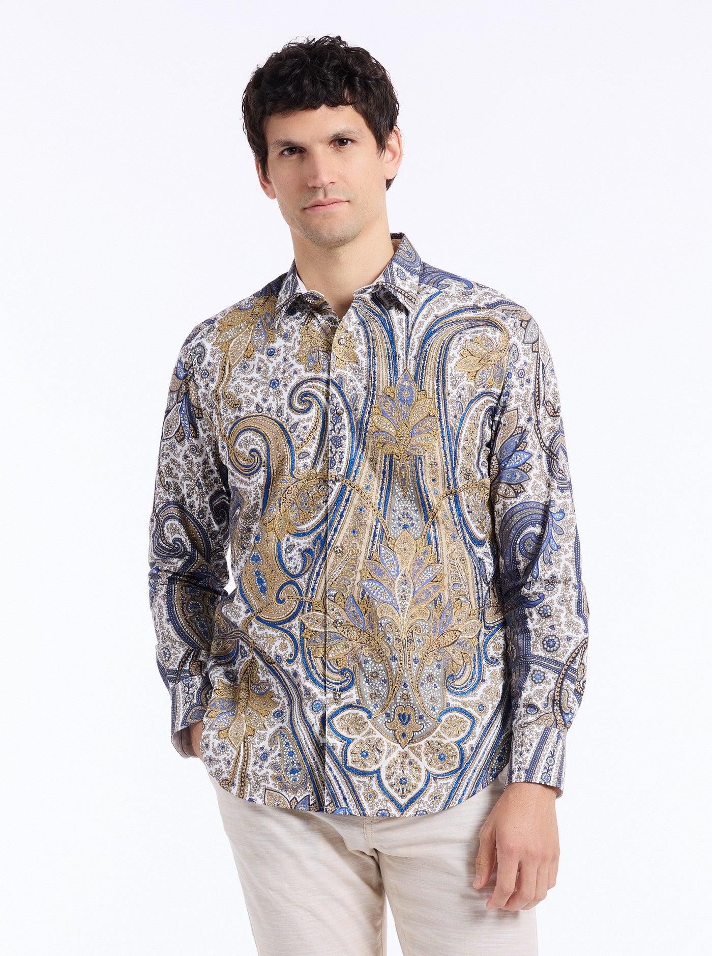 Robert Graham Limited Edition The Lansky Look Long Sleeve Button Down Shirt by ROBERT GRAHAM