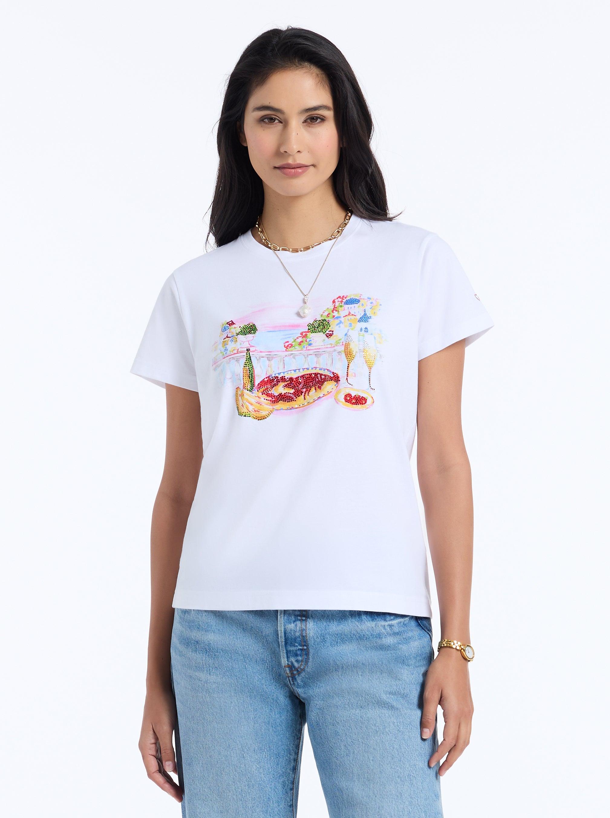 Robert Graham Lobster Picnic Short Sleeve T-shirt by ROBERT GRAHAM