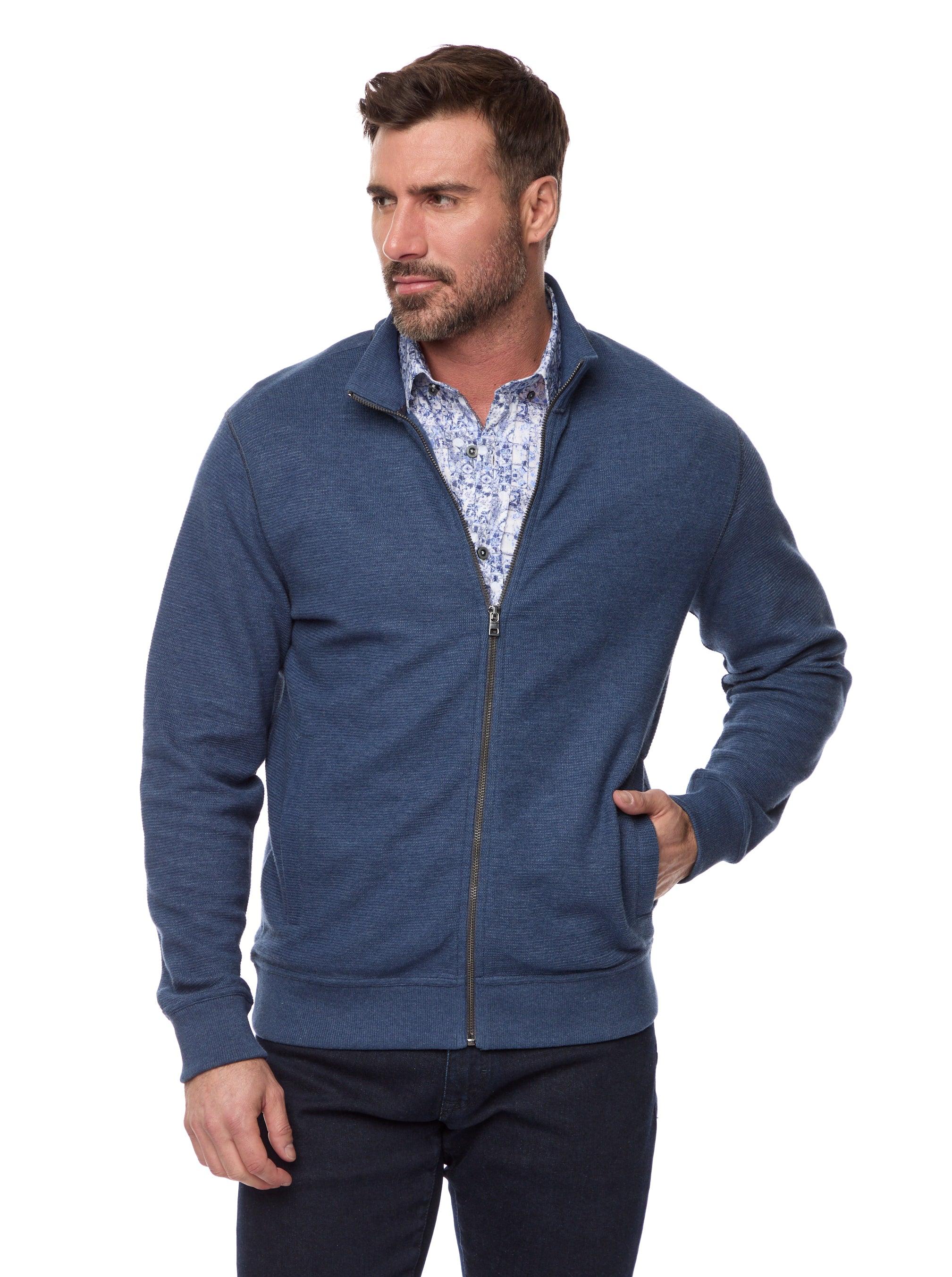 Robert Graham Moser Full Zip Knit Shirt by ROBERT GRAHAM