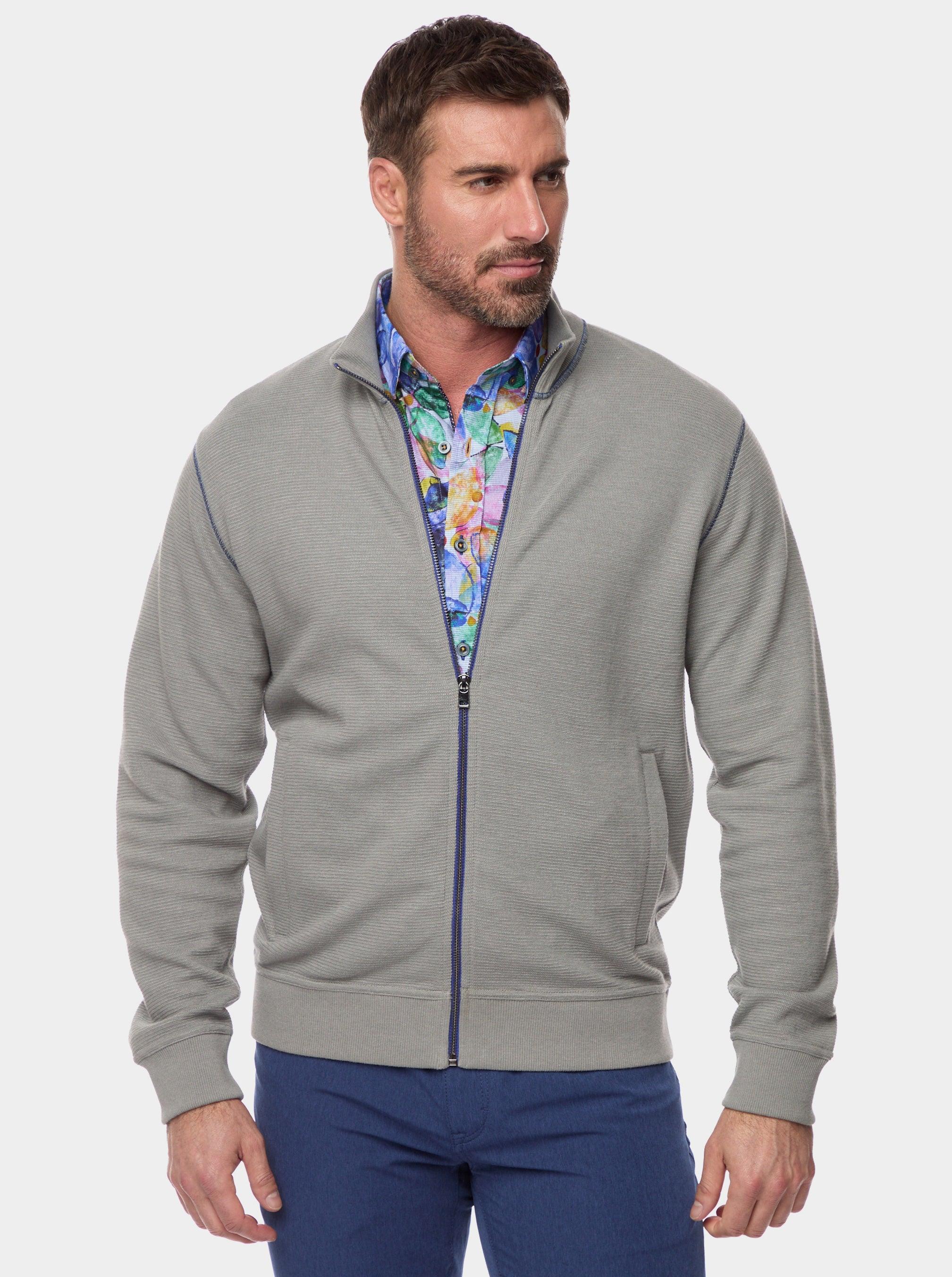Robert Graham Moser Full Zip Knit Shirt by ROBERT GRAHAM