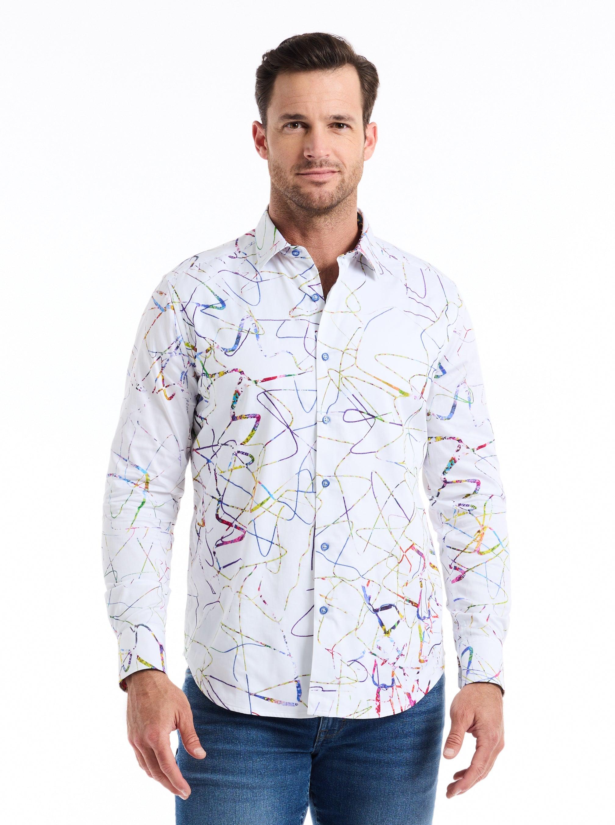 Robert Graham Orchards Long Sleeve Button Down Shirt by undefined Robert Graham Orchards Long Sleeve Button Down Shirt by undefined