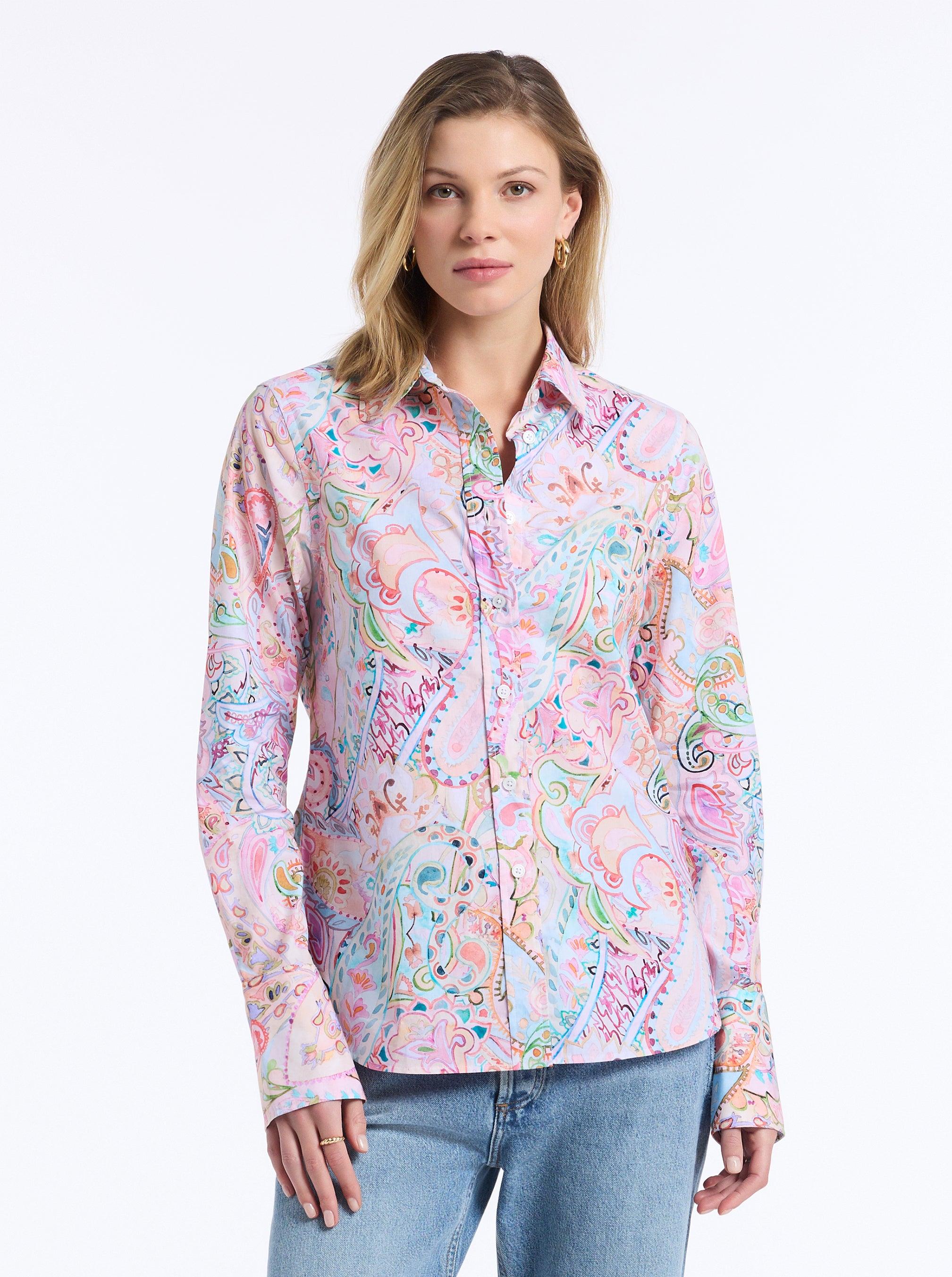 Robert Graham Priscilla Longleevehirt by ROBERT GRAHAM