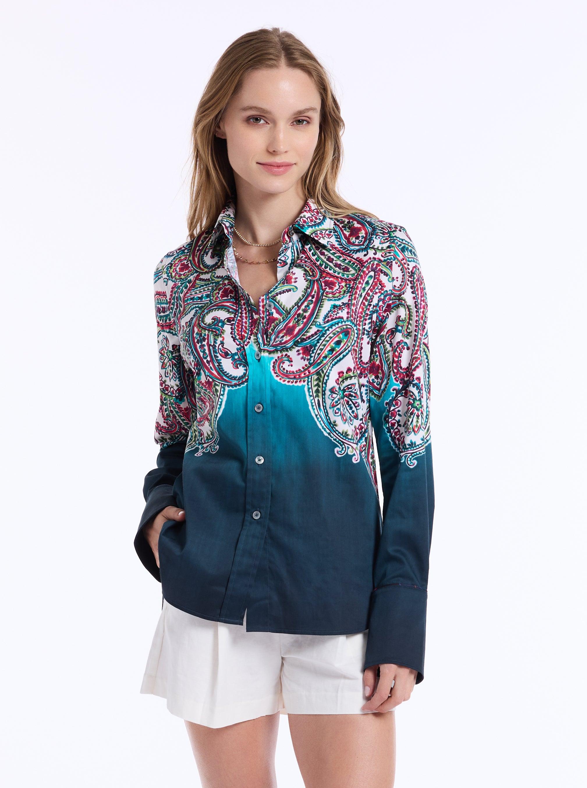 Robert Graham Priscilla Longleevehirt by ROBERT GRAHAM