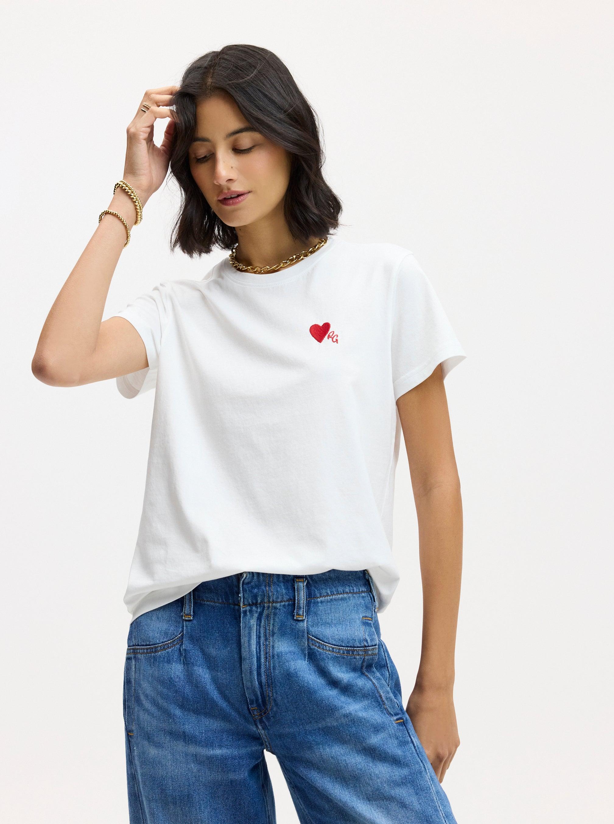 Robert Graham Rg Lovehortleeve T-shirt by ROBERT GRAHAM